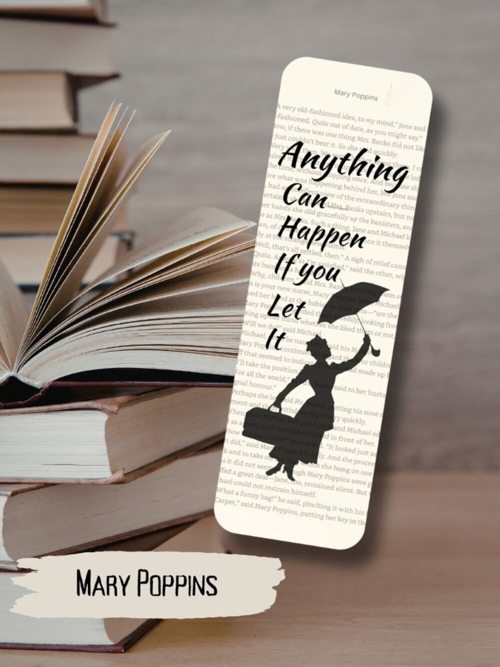 Mary Poppins Bookish Book Page Bookmark